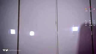 Blonde tight pussy babe solo toy fun in glamour masturbation