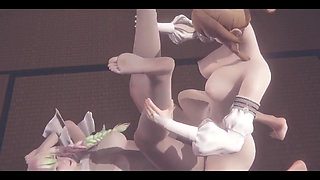 Demon Slayer Hentai Futanari - Mitsuri Kanroji Fucked Twice with Creampie by Futa - Japanese Asian Manga Anime Game Porn