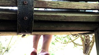 Amateur blondie solo anal masturbation