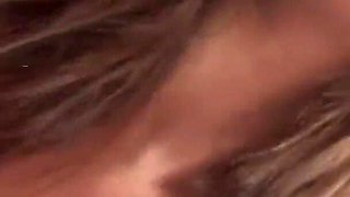 18 year old Japanese slut Asari gets a creampie cumshot after sucking dick.
