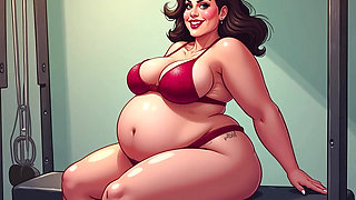 Desi MILF Cartoon Aunty Uncovered - Big Boobs & Hips Fantasy