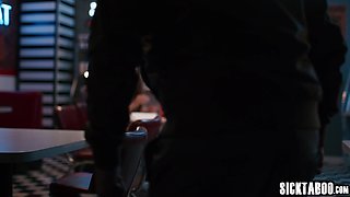 Busy night shift for coquettish big bootie teenager