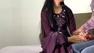 My step sister was stripped naked and fucked by the boss in the hotel room