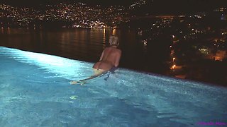 Late Night Skinny Dip with a View