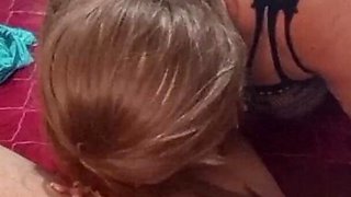A 70-year-old MILF in Sexy Lingerie Wanted Me to Suck Her Ass in Return. a Cock Sucking Session
