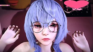 Beauty Lustful Young Girl - 3D Animation