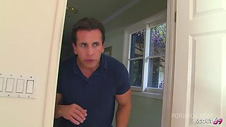 Huge Cock old muscled Guy seduce Half Asian big natural saggy Tits Girl next door to Deep Anal Sex