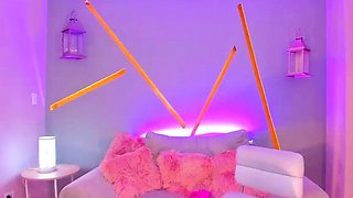 Blonde tight pussy babe solo toy fun in glamour masturbation