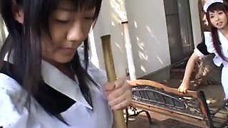 Horny japanese maids