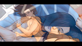 Epic blowjob scene with celebs in a summertime adventure