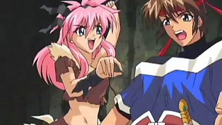 Horny anime slut fucking hard dick
