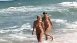 Lesbian teens on the beach