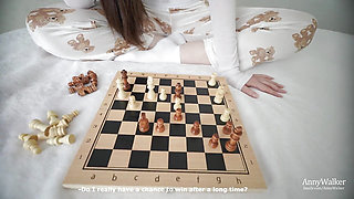 Stepsister Teaches to Play Chess and Fuck Her - Anny Walker