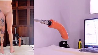 CUte pov of girl with fuck machine