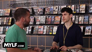 When sarah, the milf of nick’s fantasies entered his supermarket, the stud wasn’t able to chat to her - mylf
