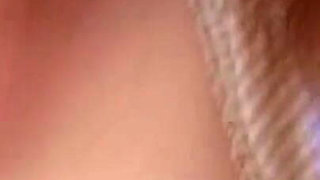Redhead wife takes facial after amateur fucking in the kitchen - closeup