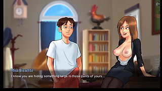 Summertime saga characters unlocked scenes jenny Debbie dexxie summertime saga game new version