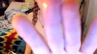 Jessy funny amateur teen brunette toying