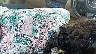 Office Manager Enjoying Hot Romance with Married Colleague Inside Car Part 3
