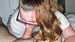 I got the Best blowjob from my hot stepdaughter when I went to kiss her good night