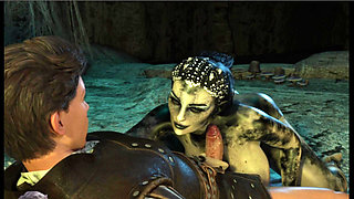Spider Woman Traps Me to Ride My Fat Cock
