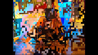 Fetish Threesome for Two Whores in Latex and a Hard Cock