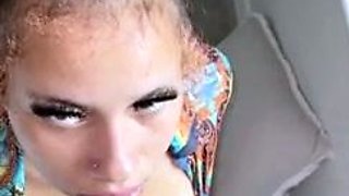 Suckin on a monster bbc for a facial