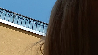 A cross-dressing boy masturbated naked in a room with an open-air bath and it felt good!