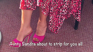 Aunty Sandra Stripping for You All