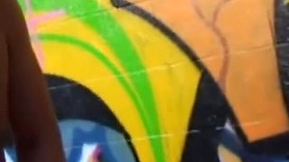 Fucking nasty bitch in the abandoned building