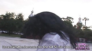 Elite angel's outside sex