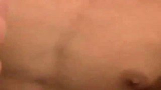 Blonde babe gets cum all over her feet