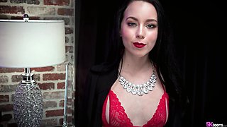 Elegant Bambi Black begs cock to fuck get harder