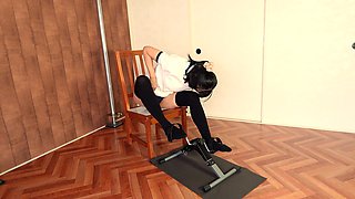[unexpected Results!?] Dildo Insertion Pedaling Challenge