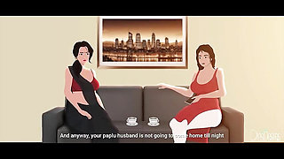 Indian Bhabhi_and her best friend invite a Big  bull when husband is not home