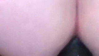 Ridding BBC Back of My Car Pounding My Ass Cumshot