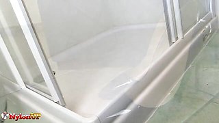 Irina's wet nylons xxx
