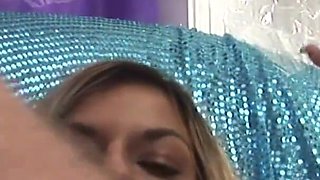 Blonde milf gets a whole phone shoved inside her pussy plus sex toys and long cock