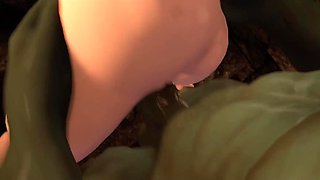 Slim Mavis' horny Halloween, 3D animated