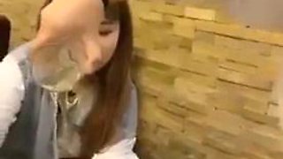 Chinese group feet lezdom lick shoe feet