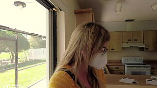Reality POV video of pornstar wife Cory Chase with glasses