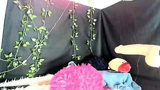 Stacked brunette goes solo toys and masturbation