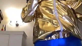 Shiny Cameltoe Tease, Hard Spanking, Deep Blowjobs & Rough Doggy with Double Cumshot 302