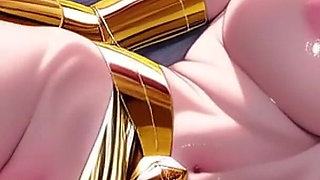 Gold Knight Show Pussy, Ai Animation