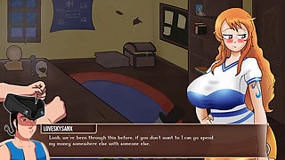 One Piece - Pirate Trainer Part 7 Nami Handjob Captain Dick by Loveskysanx