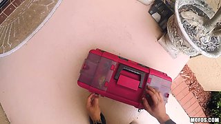 Glamour spic babe POV horny sex video
