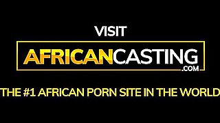 Skydiving African Babe Ends up Naked on Casting Tape