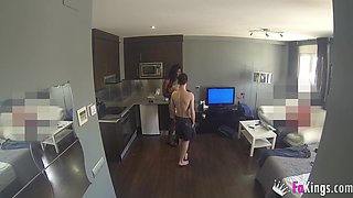 Cuban assistant offers full service. Cuban Lisa Black pleases Jordi the Shaft Boy at FAKings