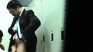 Cute amateur asian web cam girl playing with her toy