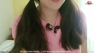 Teen Step Daughter Teaches Daddy About Her First Masturbation